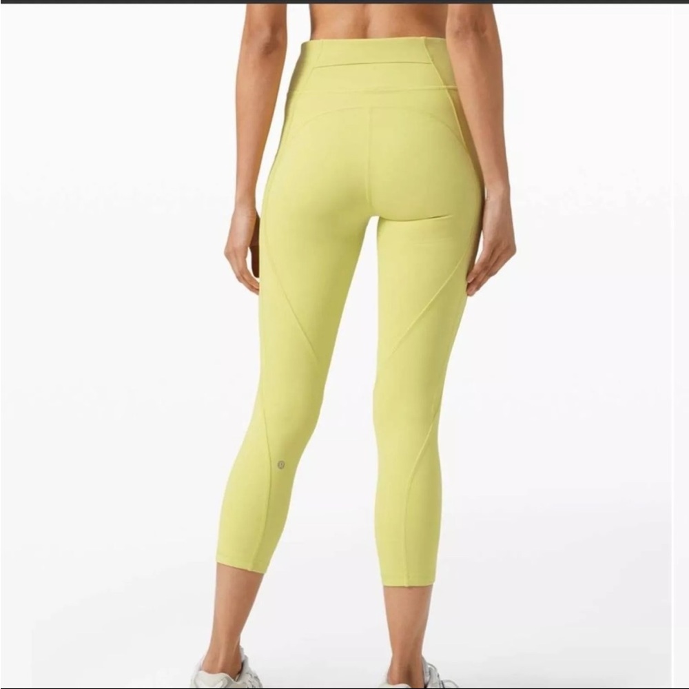 Lululemon Vibrant Yellow Cropped Leggings